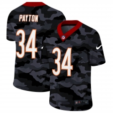 Men's Chicago Bears #34 Walter Payton Camo 2020 Nike Limited Jersey