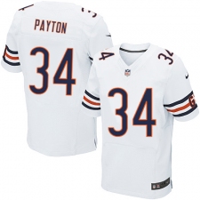 Men's Nike Chicago Bears #34 Walter Payton Elite White NFL Jersey