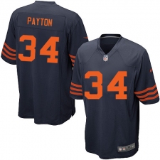 Men's Nike Chicago Bears #34 Walter Payton Game Navy Blue Alternate NFL Jersey