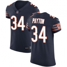 Men's Nike Chicago Bears #34 Walter Payton Navy Blue Team Color Vapor Untouchable Elite Player NFL Jersey