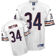 Youth Reebok Chicago Bears #34 Walter Payton White Authentic Throwback NFL Jersey