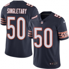 Youth Nike Chicago Bears #50 Mike Singletary Elite Navy Blue Team Color NFL Jersey