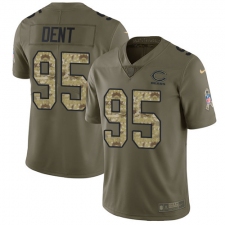 Youth Nike Chicago Bears #95 Richard Dent Limited Olive/Camo Salute to Service NFL Jersey