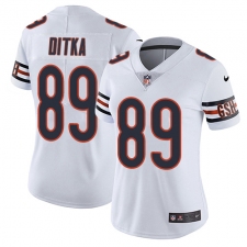Women's Nike Chicago Bears #89 Mike Ditka Elite White NFL Jersey
