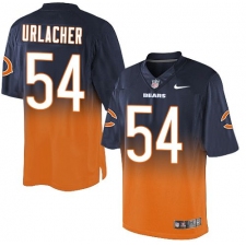 Youth Nike Chicago Bears #54 Brian Urlacher Elite Navy/Orange Fadeaway NFL Jersey