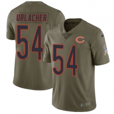 Youth Nike Chicago Bears #54 Brian Urlacher Limited Olive 2017 Salute to Service NFL Jersey