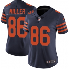 Women's Nike Chicago Bears #86 Zach Miller Elite Navy Blue Alternate NFL Jersey