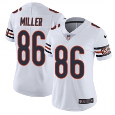 Women's Nike Chicago Bears #86 Zach Miller Elite White NFL Jersey