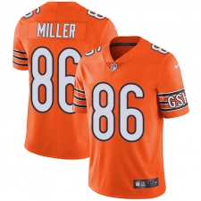 Youth Nike Chicago Bears #86 Zach Miller Limited Orange Rush Vapor Untouchable NFL Jersey