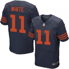 Men's Nike Chicago Bears #11 Kevin White Elite Navy Blue Alternate NFL Jersey
