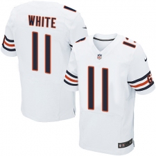 Men's Nike Chicago Bears #11 Kevin White Elite White NFL Jersey