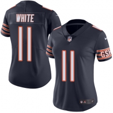 Women's Nike Chicago Bears #11 Kevin White Navy Blue Team Color Vapor Untouchable Limited Player NFL Jersey