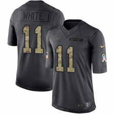 Youth Nike Chicago Bears #11 Kevin White Limited Black 2016 Salute to Service NFL Jersey