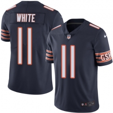 Youth Nike Chicago Bears #11 Kevin White Navy Blue Team Color Vapor Untouchable Limited Player NFL Jersey