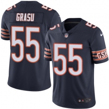 Youth Nike Chicago Bears #55 Hroniss Grasu Navy Blue Team Color Vapor Untouchable Limited Player NFL Jersey