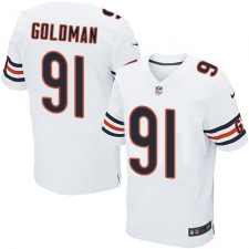 Men's Nike Chicago Bears #91 Eddie Goldman Elite White NFL Jersey