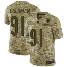 Youth Nike Chicago Bears #91 Eddie Goldman Limited Camo 2018 Salute to Service NFL Jersey