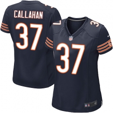 Women's Nike Chicago Bears #37 Bryce Callahan Game Navy Blue Team Color NFL Jersey