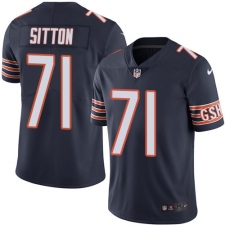 Youth Nike Chicago Bears #71 Josh Sitton Elite Navy Blue Team Color NFL Jersey