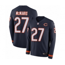 Men's Nike Chicago Bears #27 Sherrick McManis Limited Navy Blue Therma Long Sleeve NFL Jersey