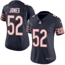 Women's Nike Chicago Bears #52 Christian Jones Elite Navy Blue Team Color NFL Jersey