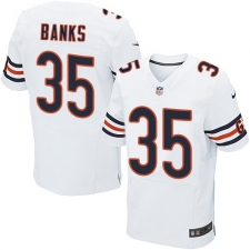 Men's Nike Chicago Bears #35 Johnthan Banks Elite White NFL Jersey