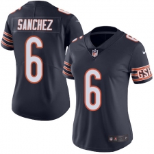 Women's Nike Chicago Bears #6 Mark Sanchez Elite Navy Blue Team Color NFL Jersey