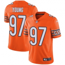 Youth Nike Chicago Bears #97 Willie Young Limited Orange Rush Vapor Untouchable NFL Jersey