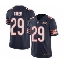 Youth Chicago Bears #29 Tarik Cohen Navy Blue Team Color 100th Season Limited Football Jersey