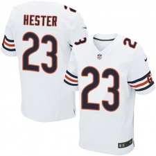 Men's Nike Chicago Bears #23 Devin Hester Elite White NFL Jersey
