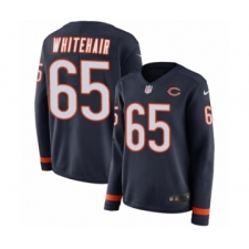 Women's Nike Chicago Bears #65 Cody Whitehair Limited Navy Blue Therma Long Sleeve NFL Jersey