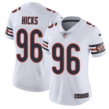 Women's Nike Chicago Bears #96 Akiem Hicks Elite White NFL Jersey