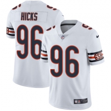 Youth Nike Chicago Bears #96 Akiem Hicks Elite White NFL Jersey