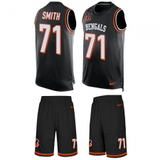 Men's Nike Cincinnati Bengals #71 Andre Smith Limited Black Tank Top Suit NFL Jersey