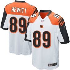 Men's Nike Cincinnati Bengals #89 Ryan Hewitt Game White NFL Jersey