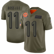 Men's Cincinnati Bengals #11 John Ross Limited Camo 2019 Salute to Service Football Jersey