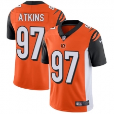 Men's Nike Cincinnati Bengals #97 Geno Atkins Vapor Untouchable Limited Orange Alternate NFL Jersey