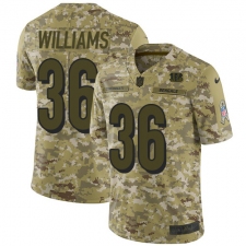 Men's Nike Cincinnati Bengals #36 Shawn Williams Limited Camo 2018 Salute to Service NFL Jersey