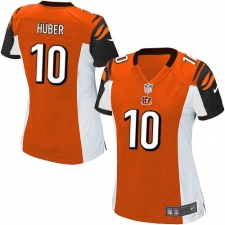 Women's Nike Cincinnati Bengals #10 Kevin Huber Game Orange Alternate NFL Jersey