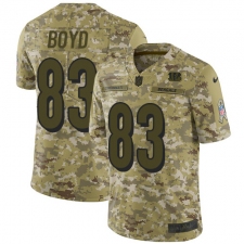 Men's Nike Cincinnati Bengals #83 Tyler Boyd Limited Camo 2018 Salute to Service NFL Jersey