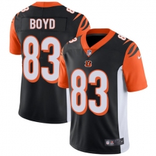 Men's Nike Cincinnati Bengals #83 Tyler Boyd Vapor Untouchable Limited Black Team Color NFL Jersey