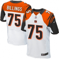 Men's Nike Cincinnati Bengals #75 Andrew Billings Elite White NFL Jersey
