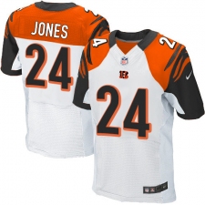 Men's Nike Cincinnati Bengals #24 Adam Jones Elite White NFL Jersey