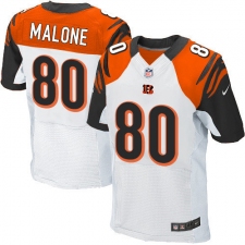 Men's Nike Cincinnati Bengals #80 Josh Malone Elite White NFL Jersey