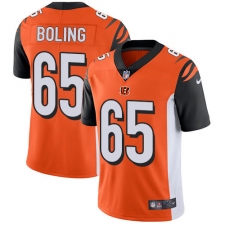 Youth Nike Cincinnati Bengals #65 Clint Boling Elite Orange Alternate NFL Jersey