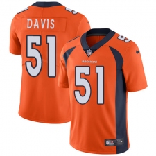 Men's Nike Denver Broncos #51 Todd Davis Orange Team Color Vapor Untouchable Limited Player NFL Jersey