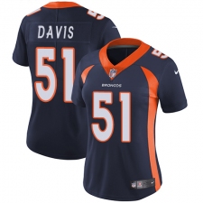 Women's Nike Denver Broncos #51 Todd Davis Elite Navy Blue Alternate NFL Jersey