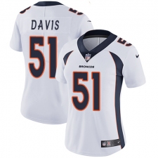 Women's Nike Denver Broncos #51 Todd Davis Elite White NFL Jersey