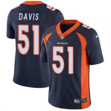 Youth Nike Denver Broncos #51 Todd Davis Elite Navy Blue Alternate NFL Jersey