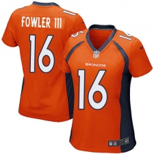 Women's Nike Denver Broncos #16 Bennie Fowler Game Orange Team Color NFL Jersey